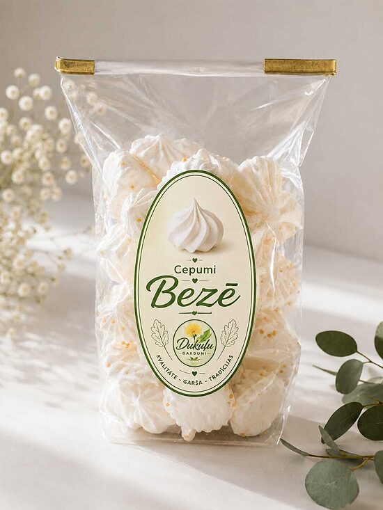 Bezē ar kokosriekstu skaidiņām
